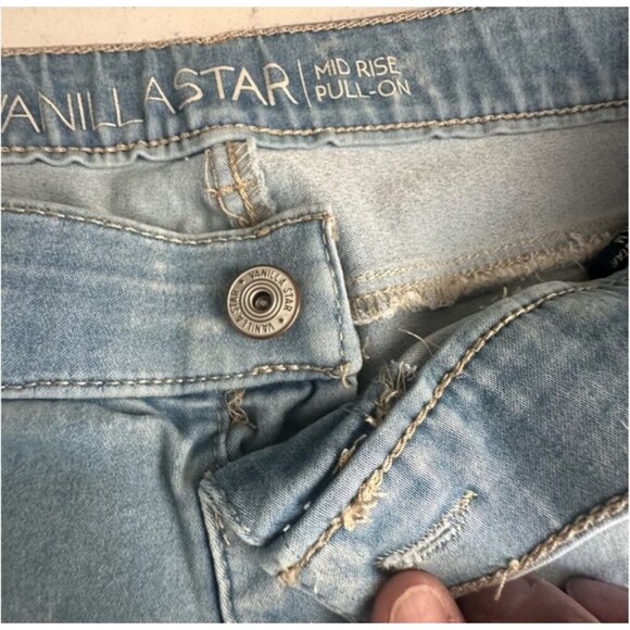 Vanilla Star Womens Mid Rise Pull-On Jeans Size M - Picture 9 of 10